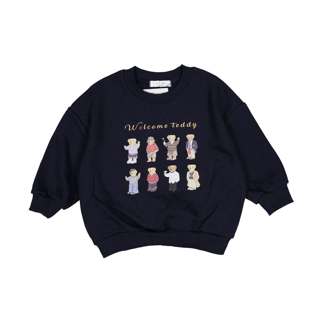 Oott Bebe Dandy Bear Sweatshirt - Navy