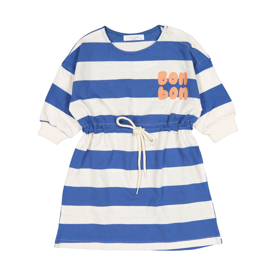 Oott Bebe Bonbon Slit Dress - Blue
