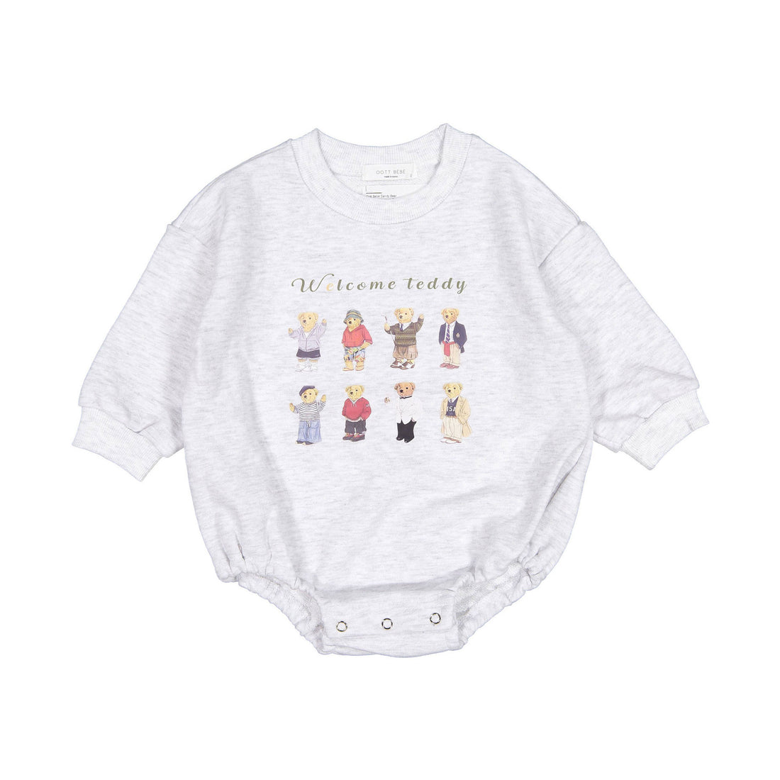 Oott Bebe Dandy Bear Romper - Melange