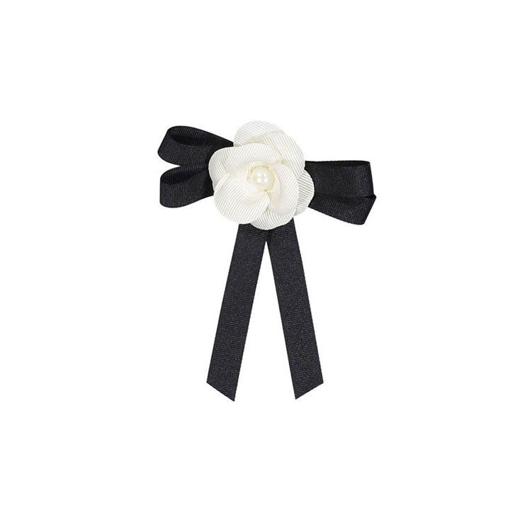 Aosta Coco Ribbon Hairpin - Ivory