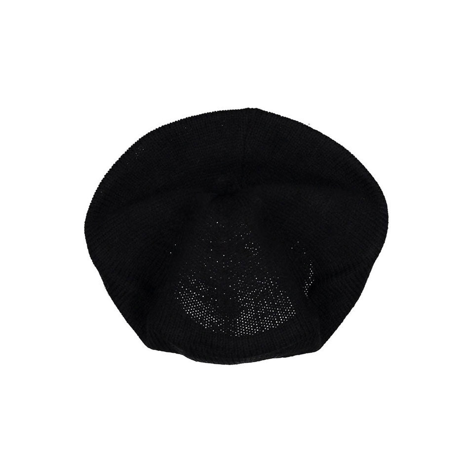 Aosta Beret Hat - Black