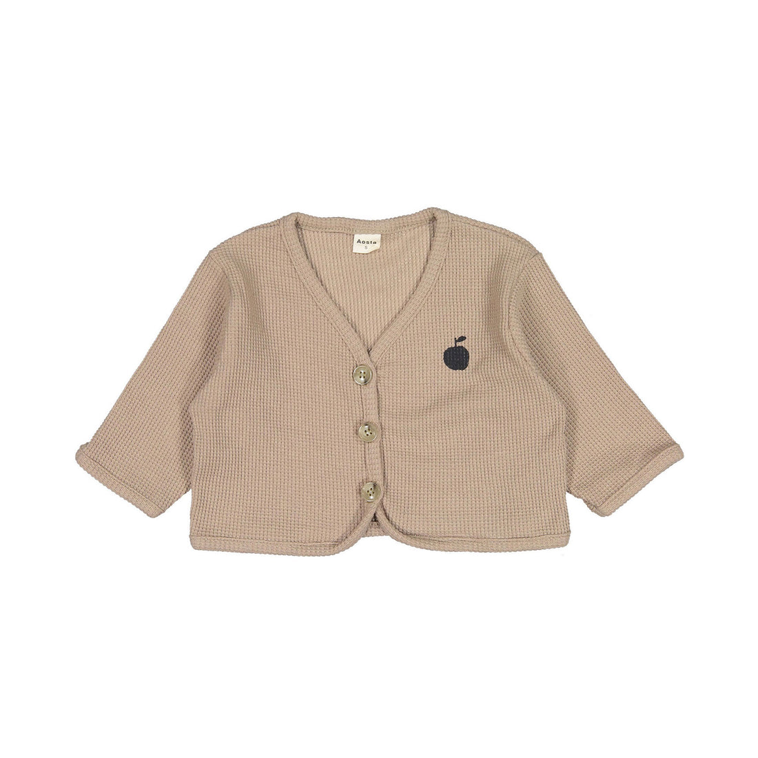 Aosta Waffle Cardigan - Mocha