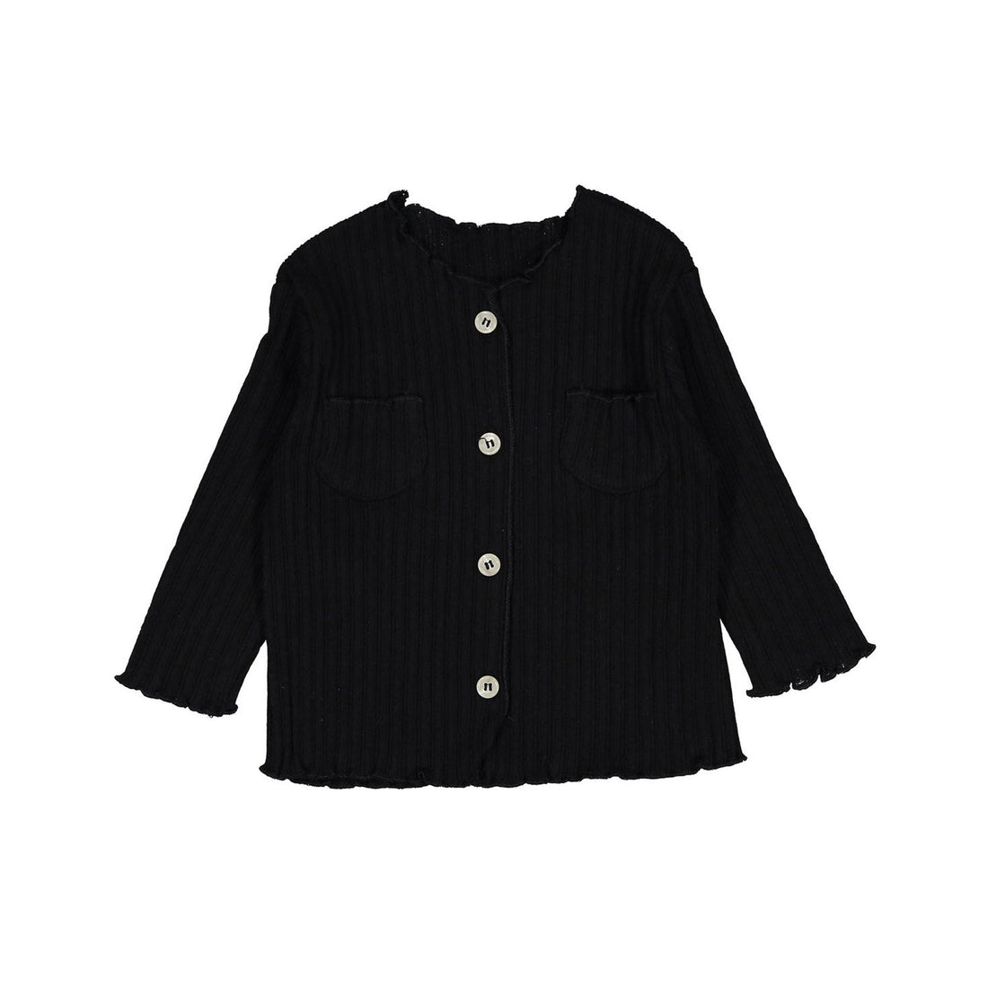 Aosta Camellia Cardigan - Black