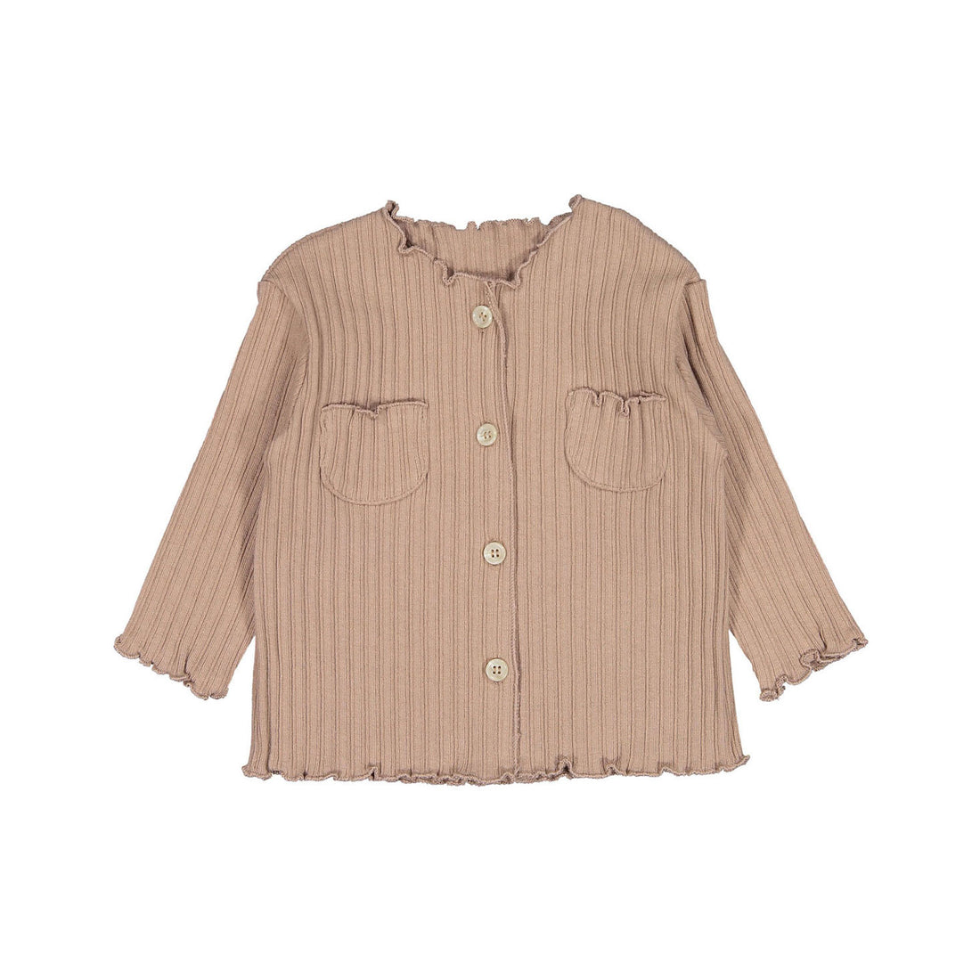 Aosta Camellia Cardigan - Mocha