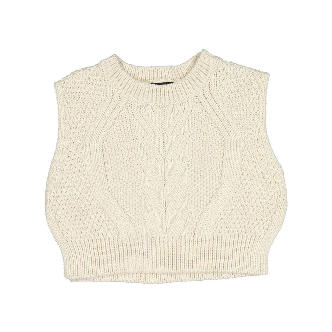 Aosta Mom Twid Knit Vest - Ivory