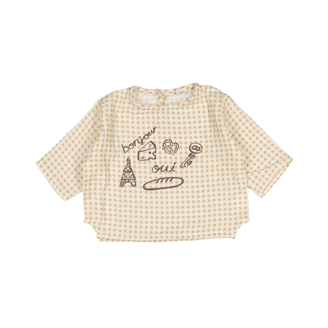 Aosta Bonjour Shirt - Beige-Check