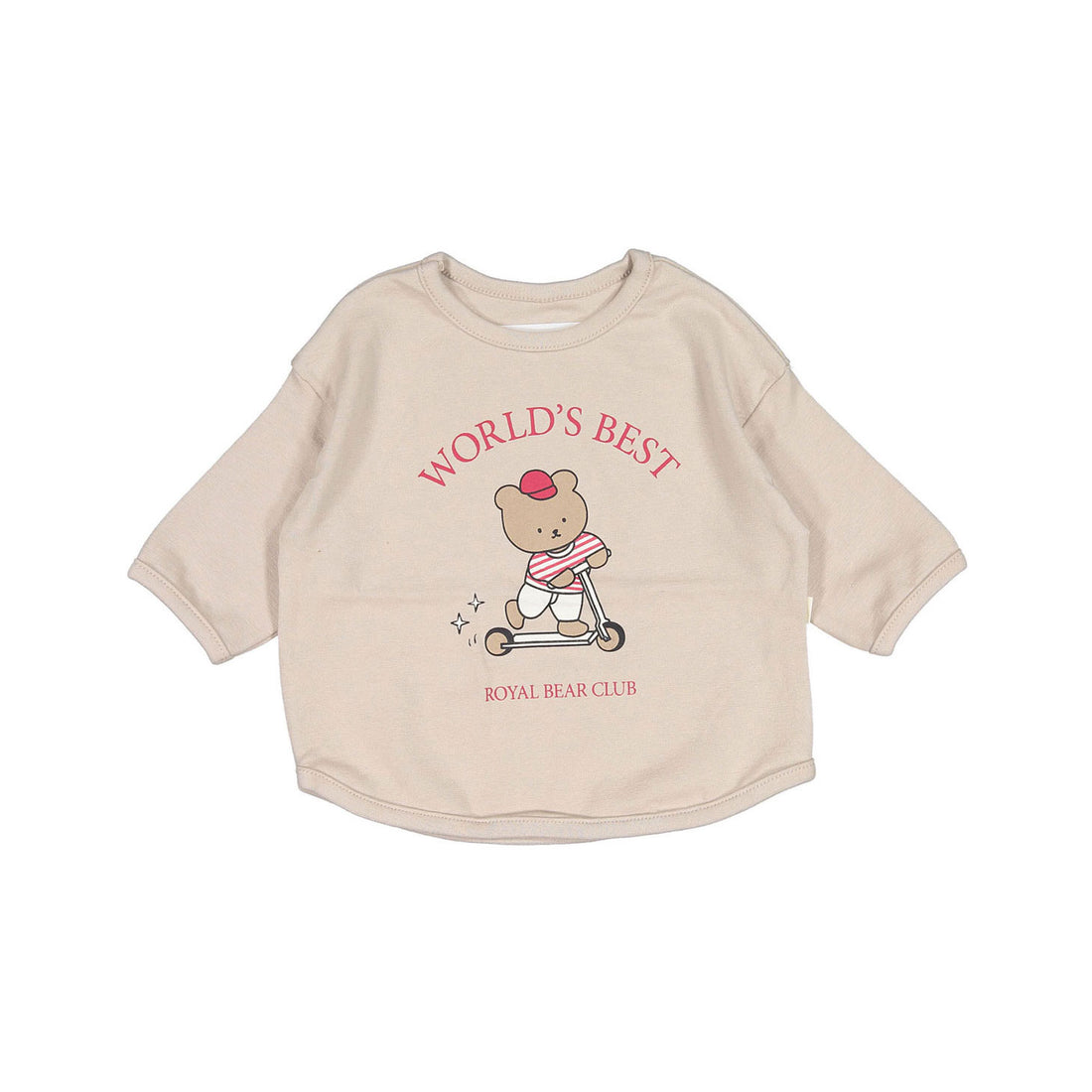 Aosta Royal Bear Kick Board Tee - Beige