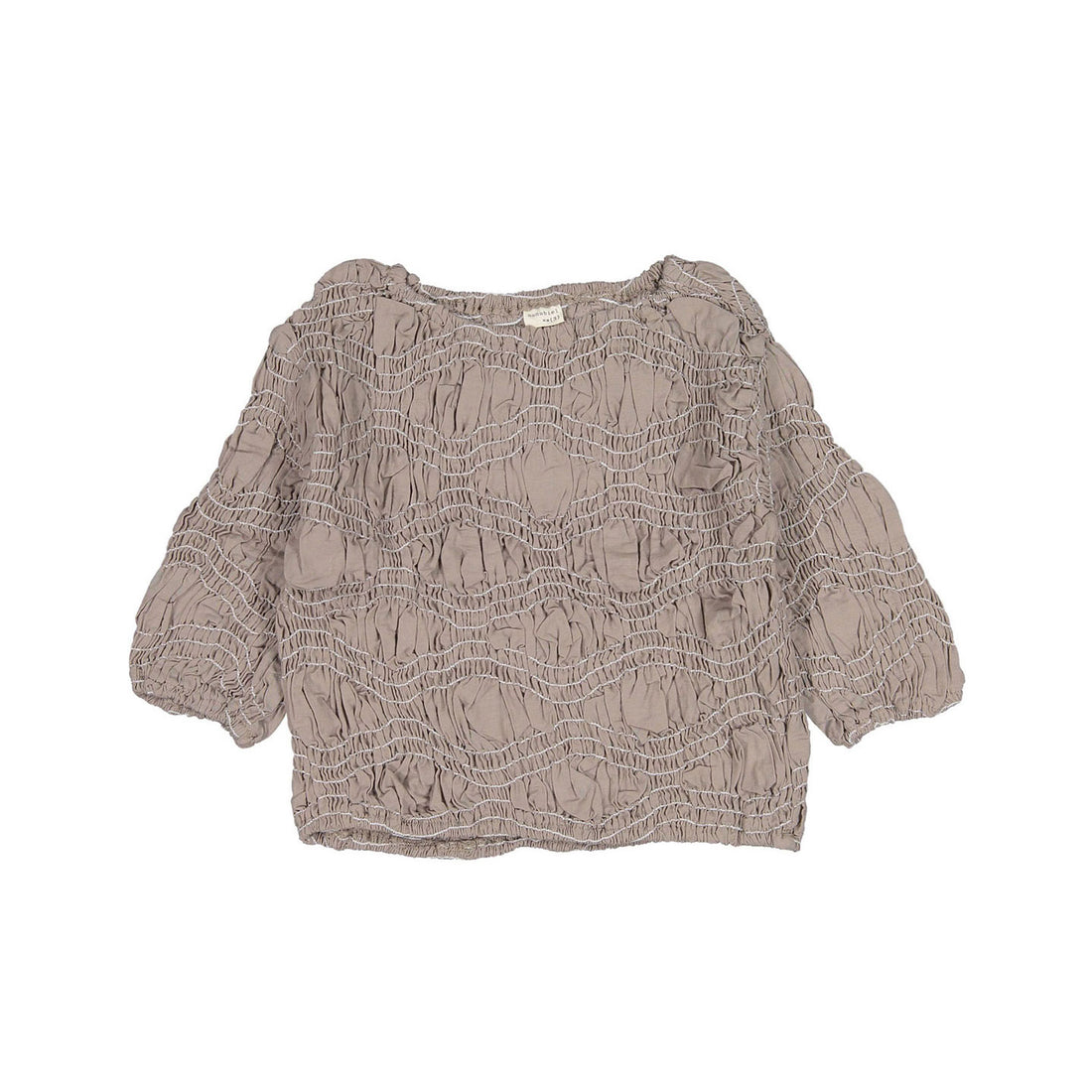 Nunubiel Wave Blouse - Mocha