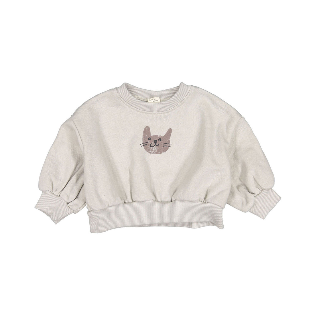 Nunubiel Cat Sweatshirt - Beige
