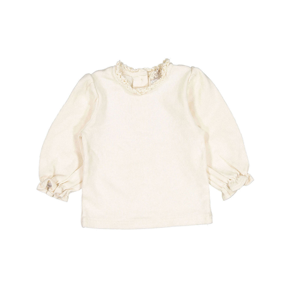 The Beige Frill Tee - Cream