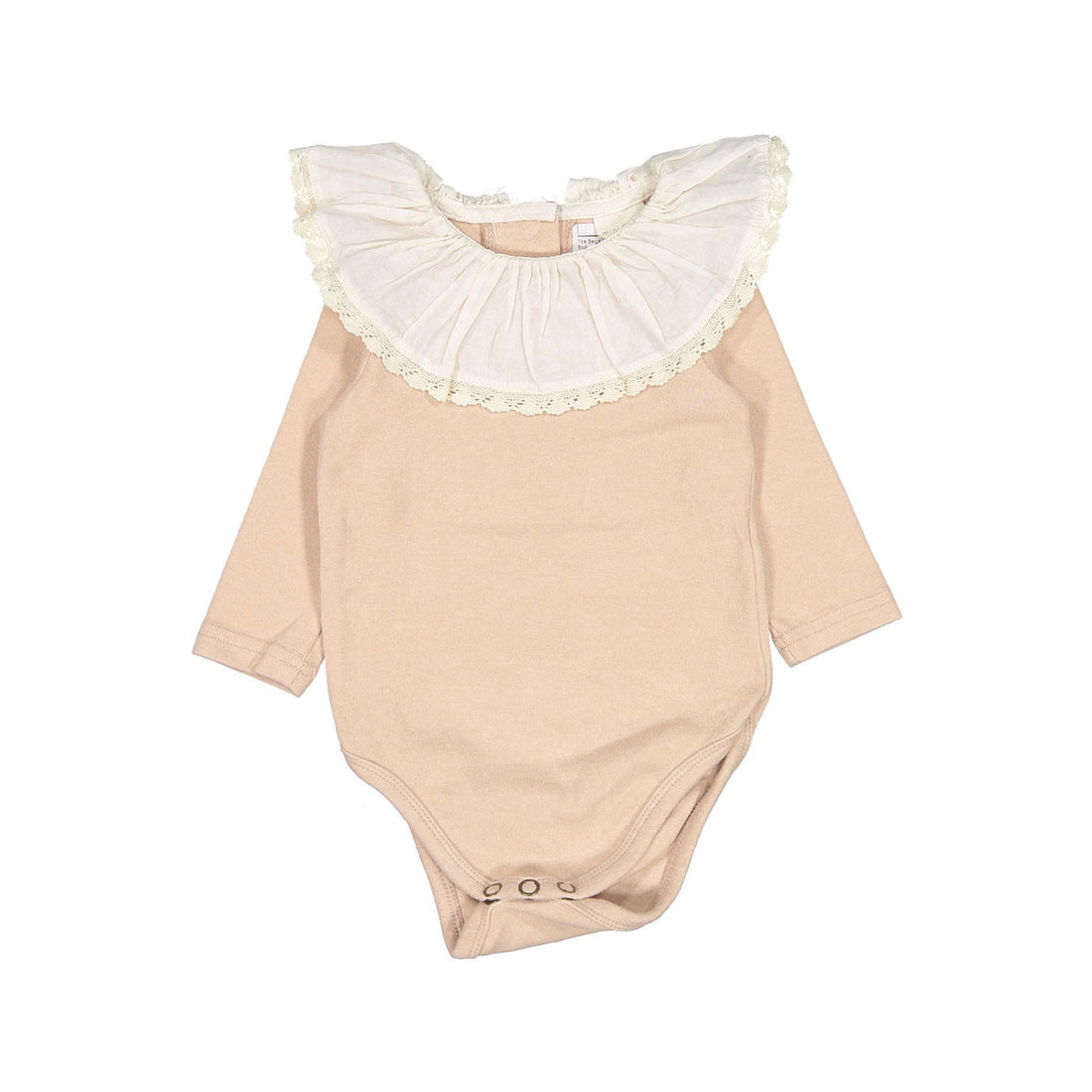 The Beige Frill Sticky Bodysuit - Pink
