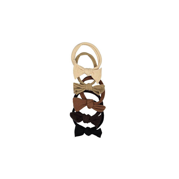 Miso Ribbon Hairring Set - Brown-Set