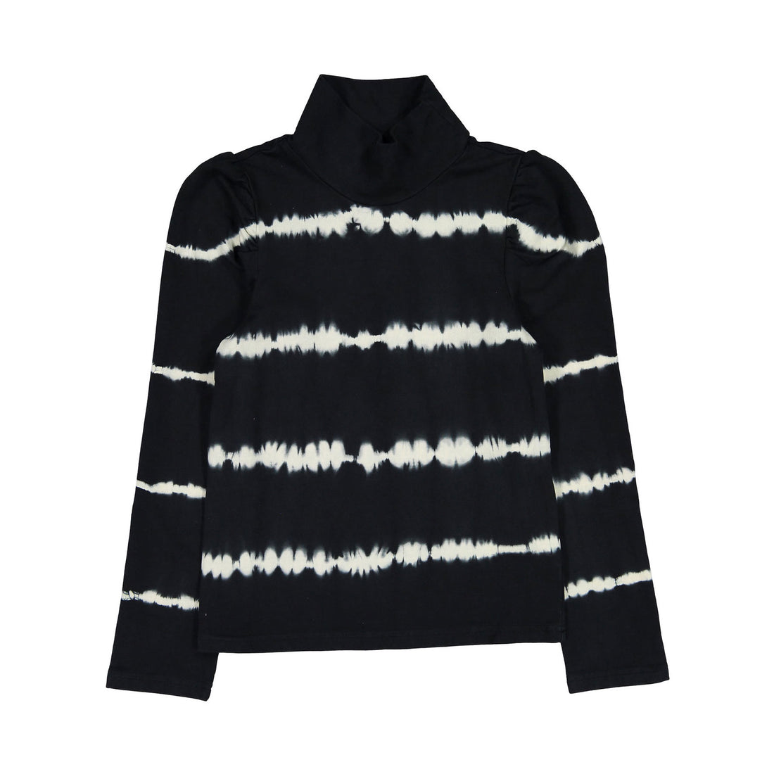 Steph Black Tie Dye Turtleneck Sweat