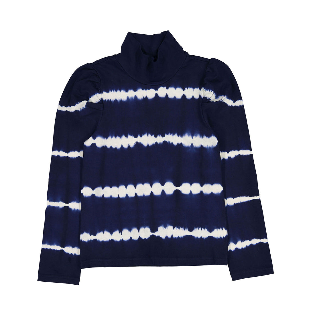 Steph Navy Tie Dye Turtleneck Sweat