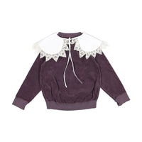 Wolf and Rita  Love White Bernardete + Josefa Sweatshirt With Collar