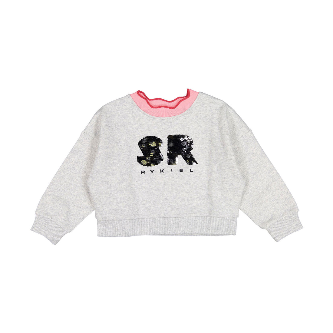 Sonia Rykiel Grey Saya SR Sequin Sweatshirt