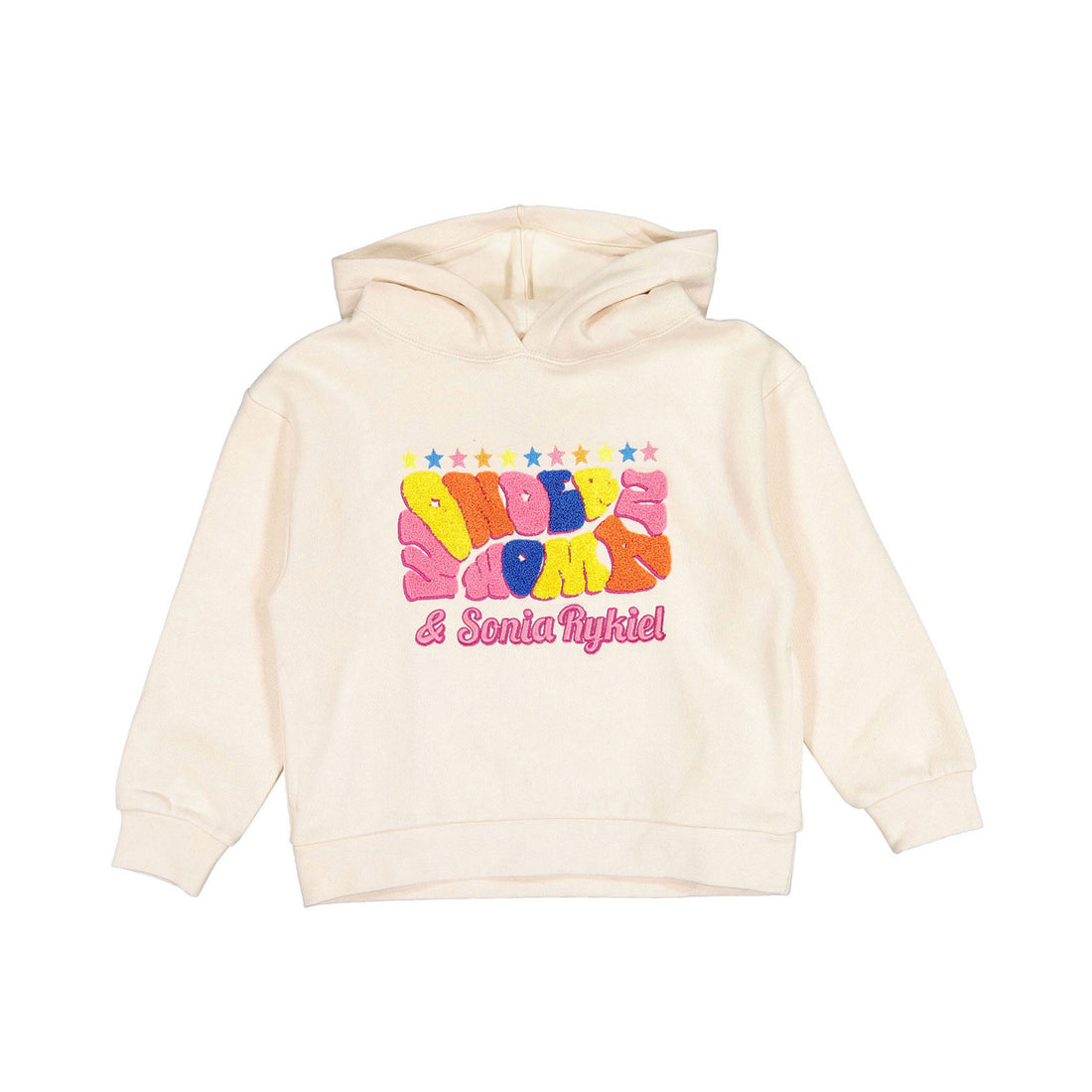 Sonia Rykiel White Shun Hoodie With Multi Logo