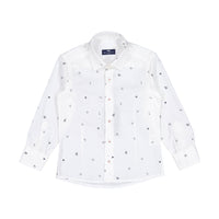 Manuelle Frank White Logo Letters Shirt