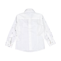 Manuelle Frank White Logo Letters Shirt