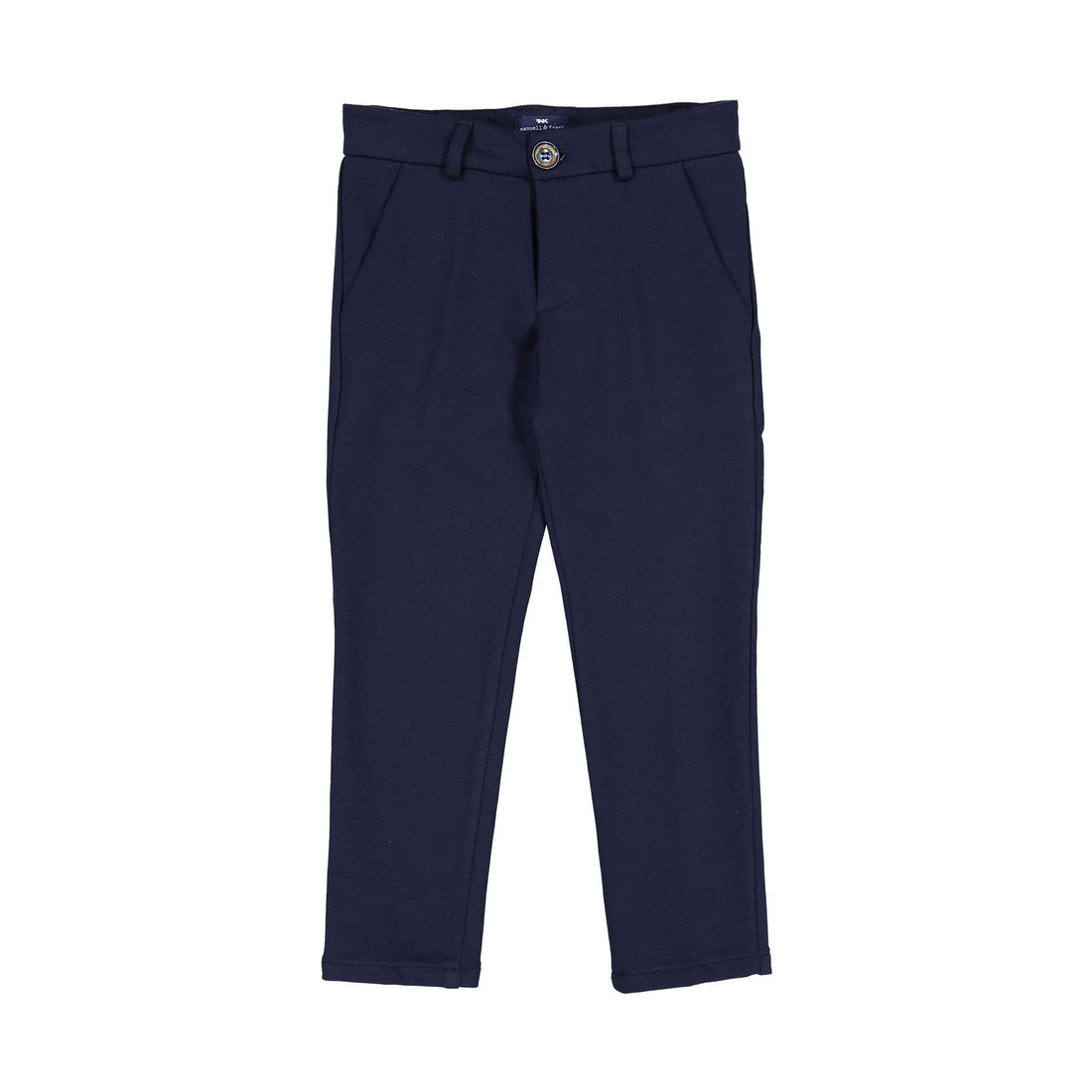 Manuelle Frank Blue Jersey Dress Pants