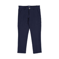 Manuelle Frank Blue Jersey Dress Pants