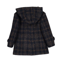 Manuelle Frank Blue Plaid Wool Jacket