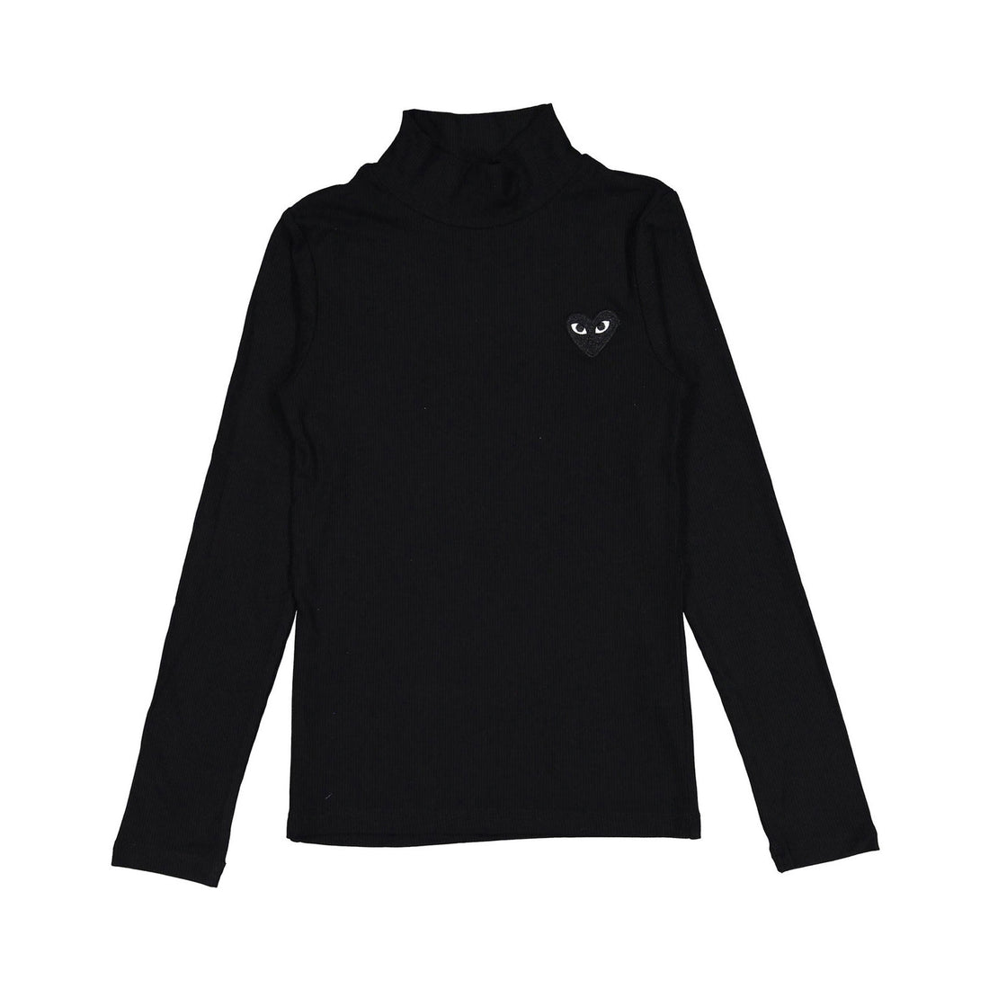 zero + us Black Soft Ribbed Turtleneck