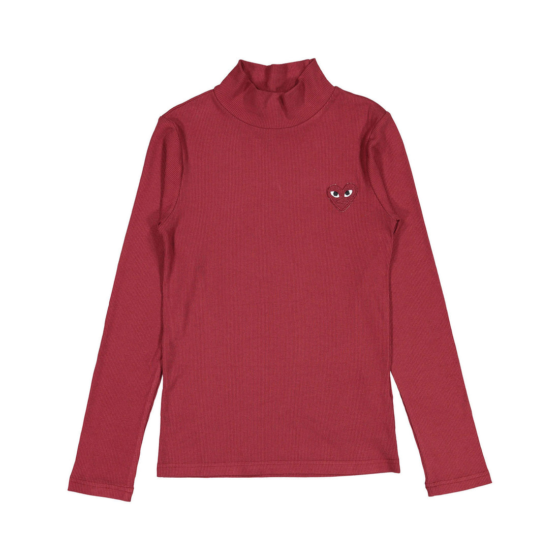 zero + us Burgundy Soft Ribbed Turtleneck
