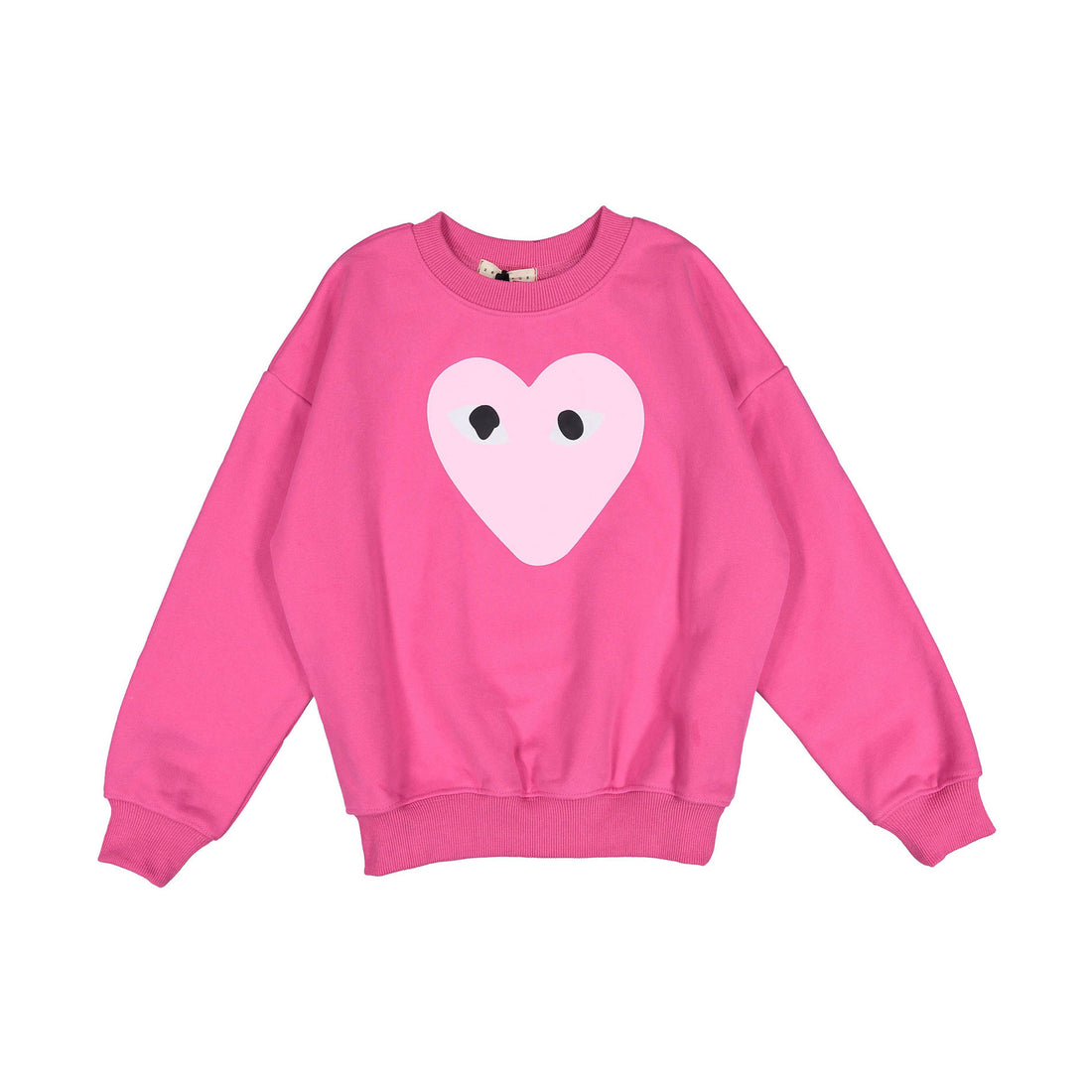 zero + us Hot Pink Large Heart Sweatshirt