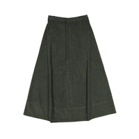 Ava Jeans Green Corduroy Maxi Skirt