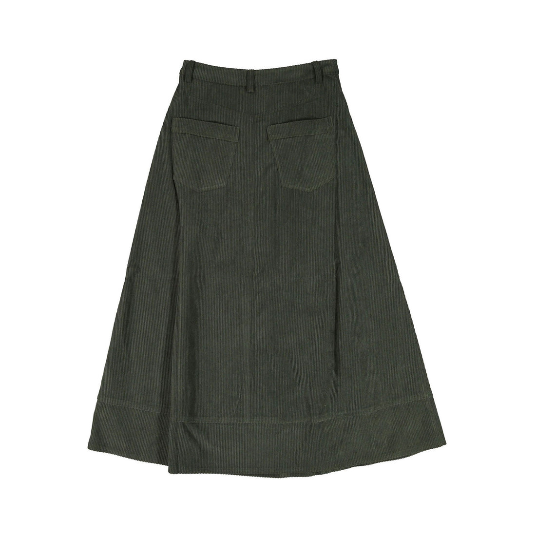 Ava Jeans Green Corduroy Maxi Skirt