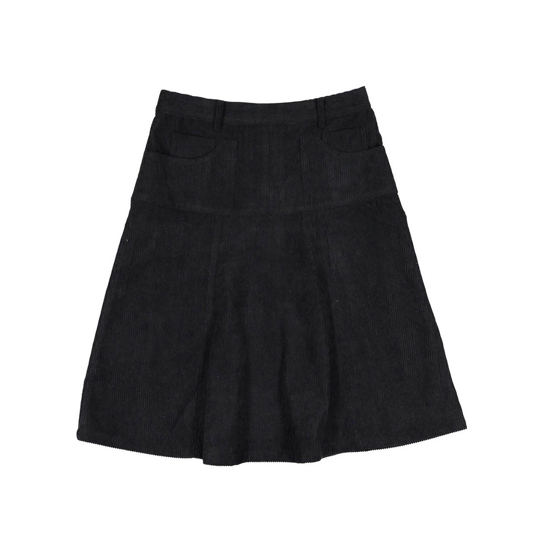 Ava Jeans Black Corduroy Flair Skirt
