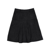 Ava Jeans Black Corduroy Flair Skirt