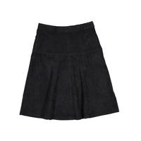 Ava Jeans Black Corduroy Flair Skirt