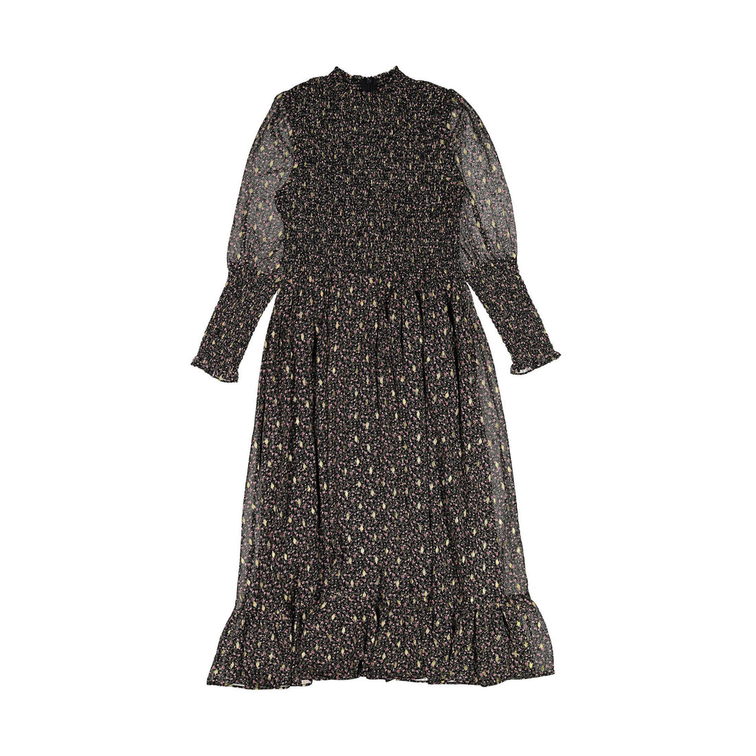 A4 Ditsy Floral Smocked Dress