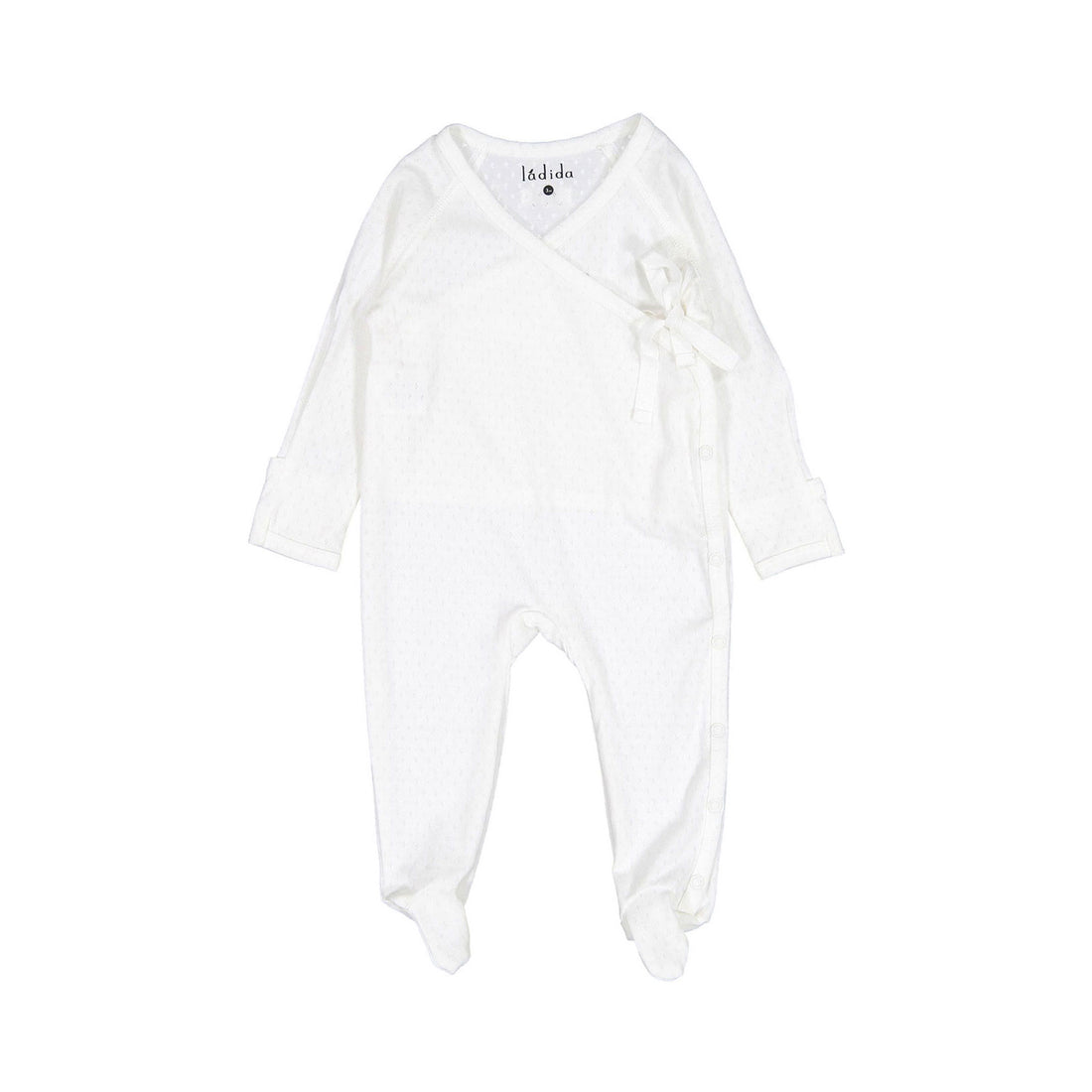 Ladida White Pointelle Footie