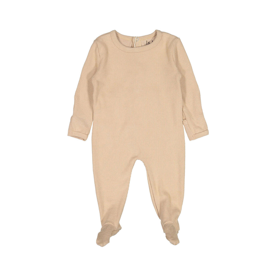 Ladida Beige Back Snap Footie