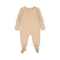 Ladida Beige Back Snap Footie