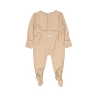 Ladida Beige Back Snap Footie