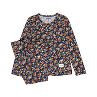 Ladida Dark Blue Floral Pajamas