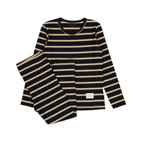 Ladida Black Thin Striped Pajamas