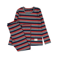 Ladida Grey Thick Striped Pajamas