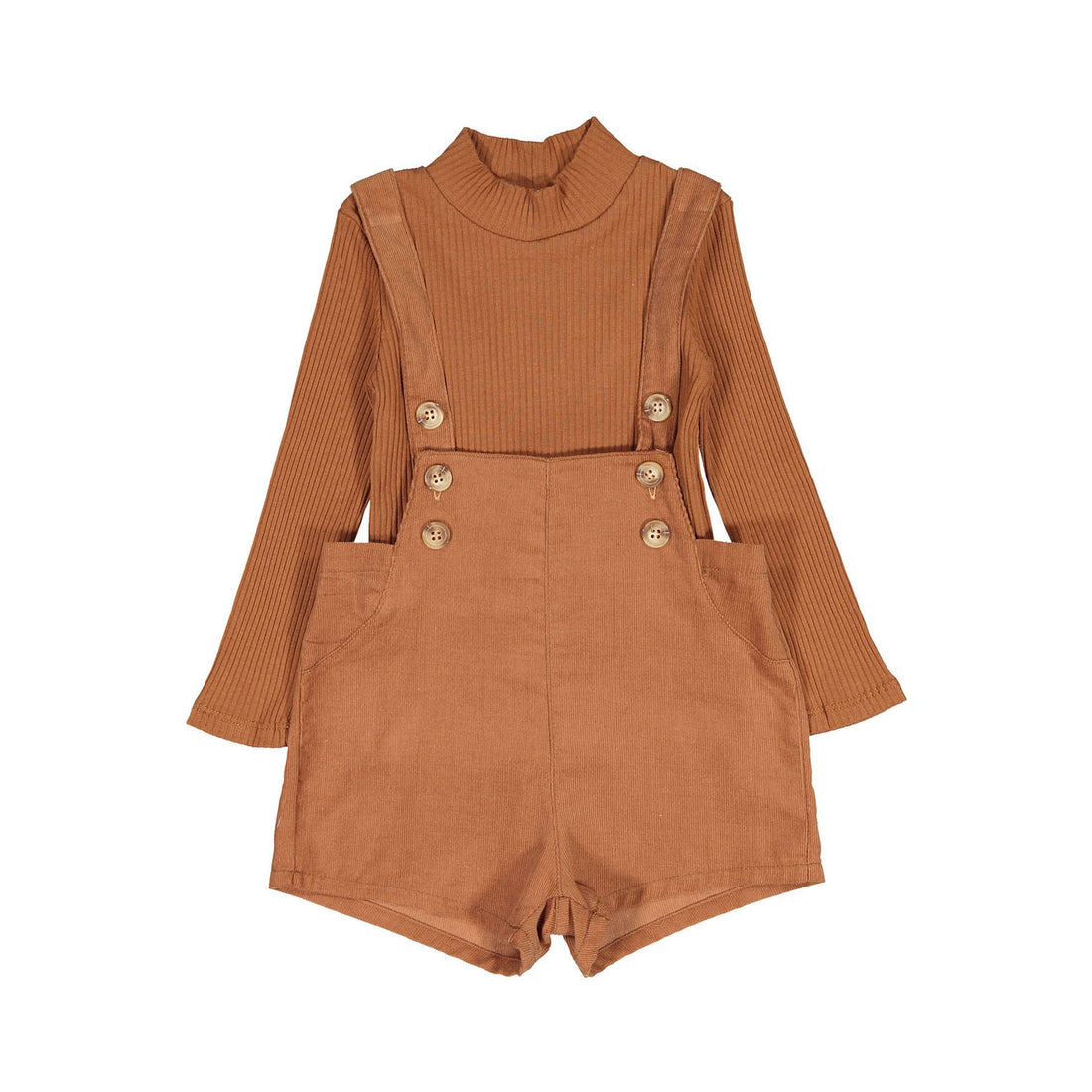 Olivia Camel Baby Romper Set