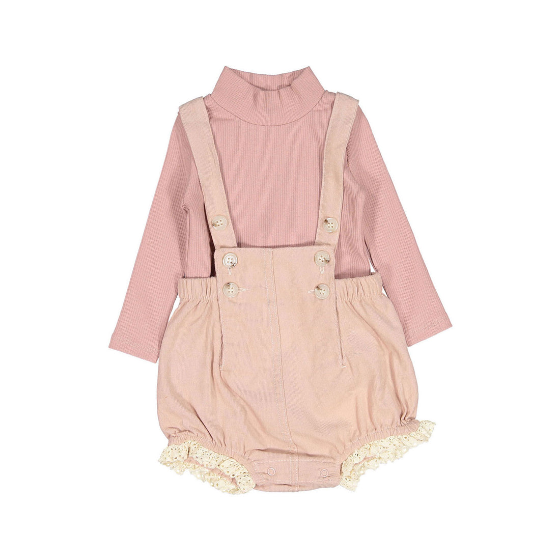 Olivia Pink Baby Romper Set