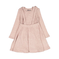 Smalls Pink Knit Suspender Skirt Set