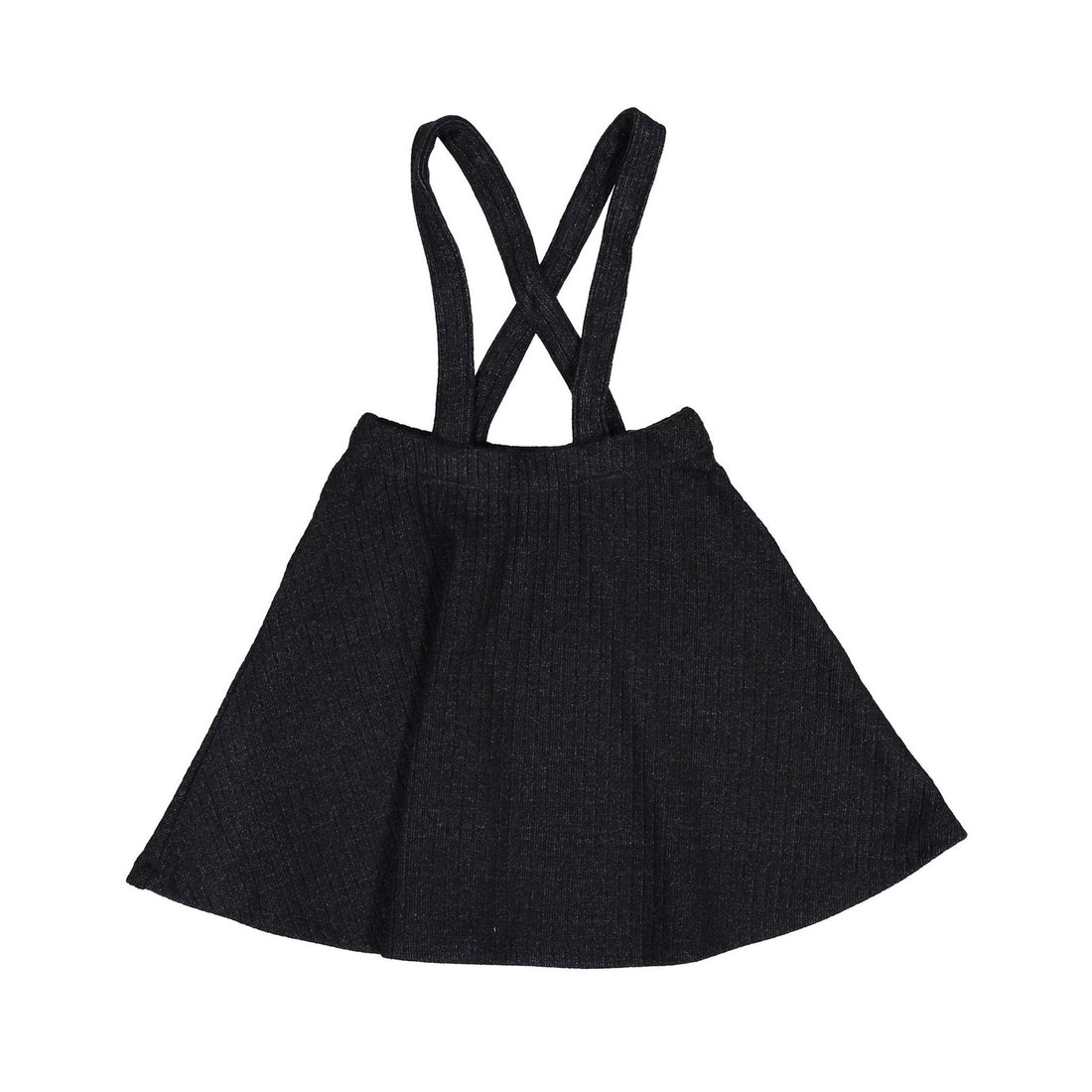 Smalls Black Knit Suspender Skirt Set