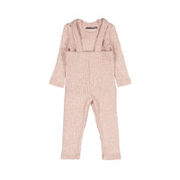 Smalls Pink Knit Suspender Legging Set