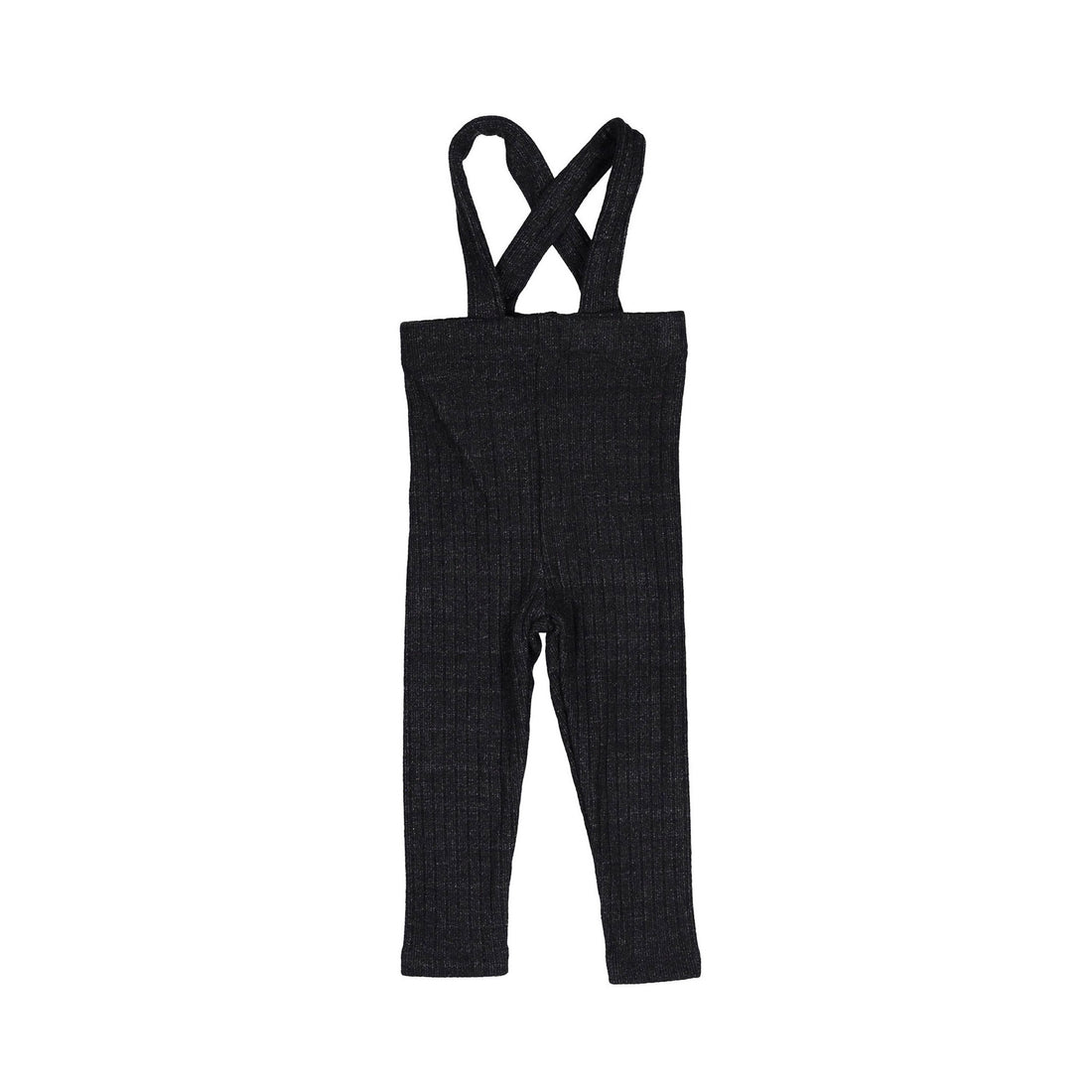 Smalls Black Knit Suspender Legging Set