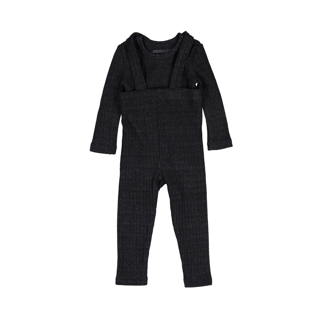 Smalls Black Knit Suspender Legging Set