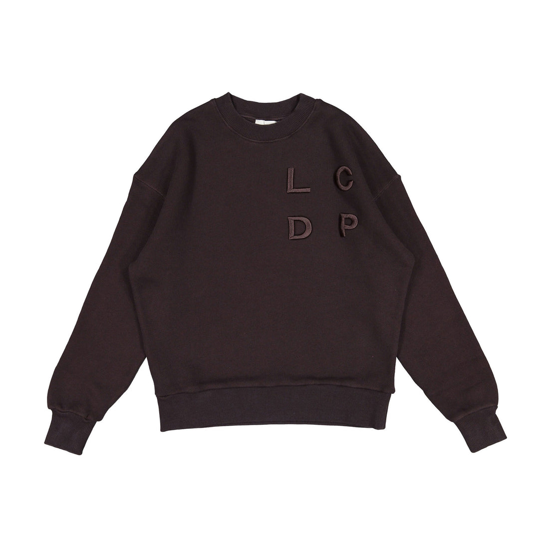 Les Coyotes de Paris Brown Lori Crewneck Oversized Sweatshirt With Logo